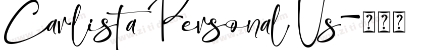 Carlista Personal Us字体转换